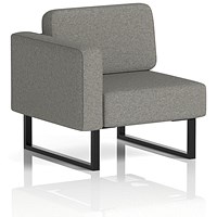 Brixworth Modular Seating Right Unit, With Black Legs, In X2 Fabric, Number