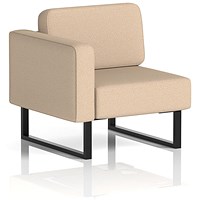 Brixworth Modular Seating Right Unit, With Black Legs, In Synergy Fabric, Affix