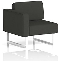 Brixworth Modular Seating Right Unit, With White Legs, In Yoredale Fabric, Leyburn