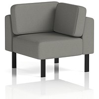 Brixworth Modular Seating Corner Unit, With Black Legs, In Yoredale Fabric, Hardraw