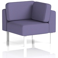 Brixworth Modular Seating Corner Unit, With White Legs, In Synergy Fabric, Order