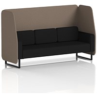 Brixworth 3 Seater Open Booth, Black Legs, X2 Fabric, Theory Panels And Diameter Sofa