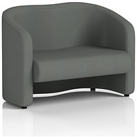 Lamport 2 Seater Sofa, With Black Feet, In Sumi Fabric, Kobe