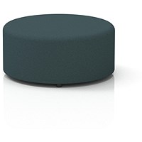 Harlestone Large Round Stool, In X2 Fabric, Polygon Body And Top