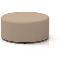 Harlestone Large Round Stool, In Synergy Fabric, Affix Body And Top