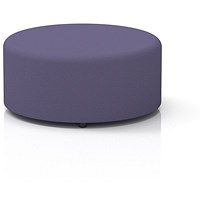 Harlestone Large Round Stool, In Synergy Fabric, Order Body And Top