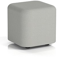 Harlestone Small Square Stool, In Sumi Fabric, Tokyo Body And Top