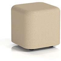 Harlestone Small Square Stool, In Yoredale Fabric, Gordale Body And Top