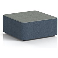 Harlestone Large Square Stool, In Rivet Fabric, Crucible Body Prime Top