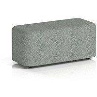 Harlestone Small Rectangular Stool, In Rivet Fabric, Prime Body And Top