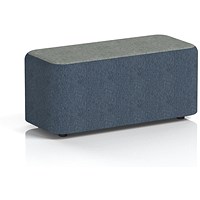 Harlestone Small Rectangular Stool, In Rivet Fabric, Crucible Body Prime Top