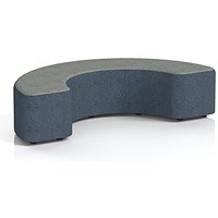 Harlestone 180 Degree Stool, In Rivet Fabric, Crucible Body Prime Top