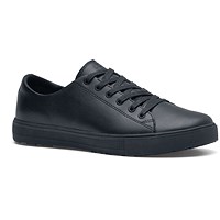 Shoes For Crews Unisex Old School Low Rider IV Leather Trainers, Black, 6.5