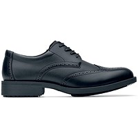 Shoes For Crews Executive Wing Tip IV Dress Shoes, Black, 5