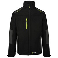 Flex Two-Tone Softshell Jacket, Black & Grey, Large