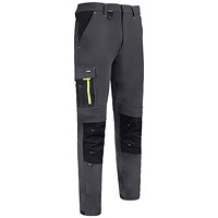 Flex Workwear Two-Tone Trousers, Grey & Black 32R