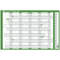 Sasco Fiscal Year Planner, Unmounted, 915x610mm, 2025-2026