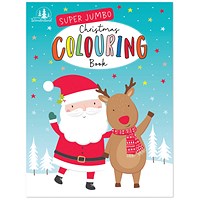 Christmas Super Jumbo Activity Colouring Book, Pack of 6