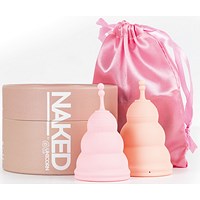 Naked by Unicorn Cup Menstrual Cup/Sterilising Cup, Twin Pack