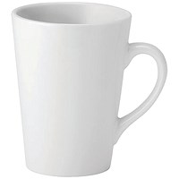 Pure White Latte Mug, 341ml, Pack of 6