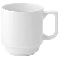 Pure White Stacking Mug, 284ml, Pack of 6