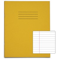 Rhino Exercise Book, 48 Pages, Ruled with Margin, 200x165mm, Yellow, Pack of 100