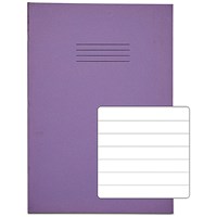 Rhino Exercise Book, 48 Pages, Ruled, A4, Purple, Pack of 100