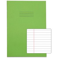 Rhino Exercise Book, 64 Pages, Ruled with Margin, A4, Light Green, Pack of 50