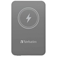 Verbatim Charge n Go Magnetic Wireless Charging Power Bank, 5000mAh, Grey