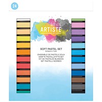 Artiste Soft Pastels, Assorted Colours, Pack of 24