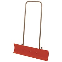 Red Plastic 870mm Blade Snow Pusher