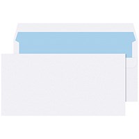 DL Envelopes, Self Seal, 80gsm, White, Pack of 1000 DL Envelopes, Self Seal, 80gsm, White, Pack of 1000