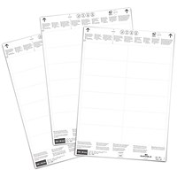 Durable Printable Insert Sheets for Ticket Holders, 100 x 38 mm, 240 Labels