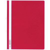 Durable A4+ Clear View Folder, Red, Pack of 25