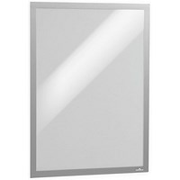 Durable Magnetic Duraframe UV Poster Signage Frame, A2, Silver