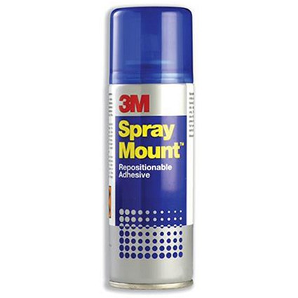 3M SprayMount Adhesive Spray Can CFC-Free Non-staining 400ml - Get 3 packs for the price of 2