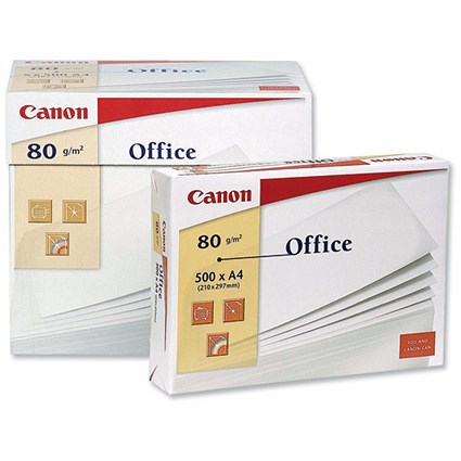 Canon Office Multifunctional Paper Ream-Wrapped 80gsm A4 White [5 x 500 Sheets]