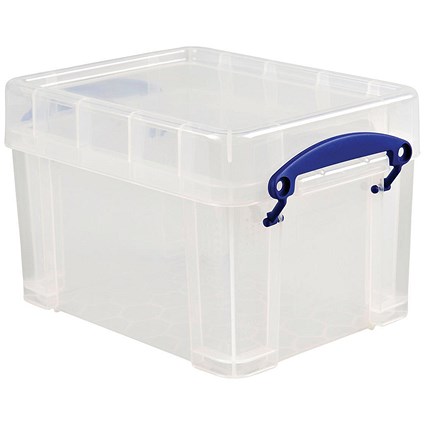 3 Litre Really Useful Storage Box - Clear Strong Plastic