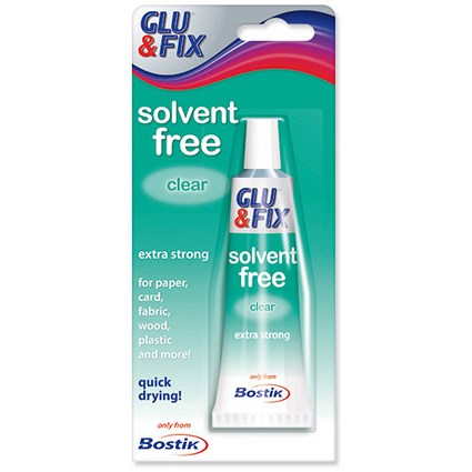 Bostik Glu & Fix All Purpose Adhesive / 50ml / Pack of 6