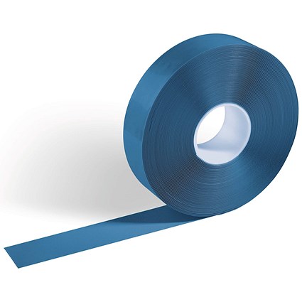 Durable Duraline Slip-Resistant Floor Marking Tape, 50mm x 30m, Blue