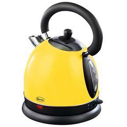 Swan Traditional Kettle Cordless 1.7 Litre Mellow Yellow