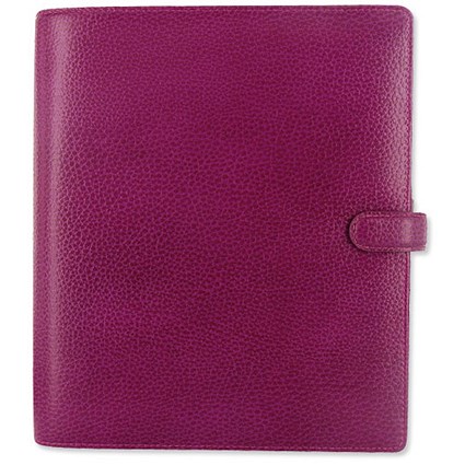 Filofax Finsbury Personal Organiser A5 - Leather - Rambling Grain - Raspberry