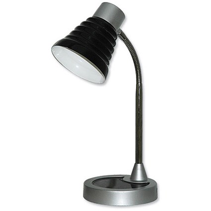 Idelec Task Table Lamp Flexible Arm H365mm Black/Chrome