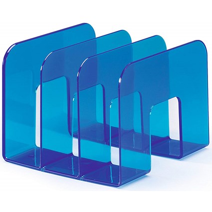 Durable Trend Magazine Stand Desk File Holder Document Book Organiser, Blue