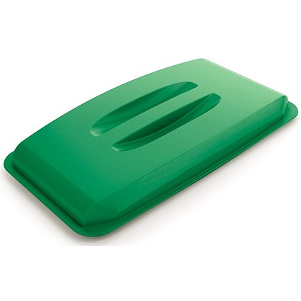 Durable Durabin Rectangular Bin Lid, Strong Food & Freezer Safe, 60 Litre, Green