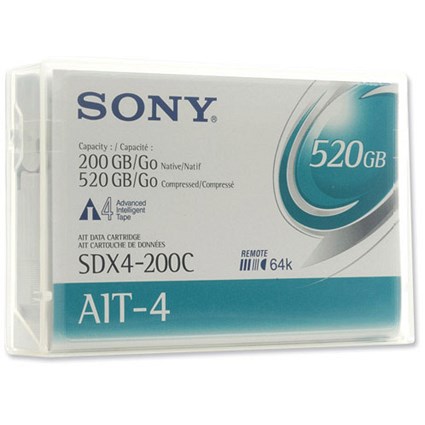 Sony AIT-4 Data Tape Cartridge AME 200-520GB 24MB/s 8mmx246m