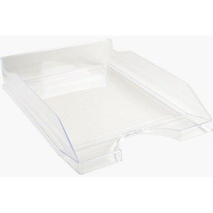 Exacompta Ecotray Letter Tray, Clear