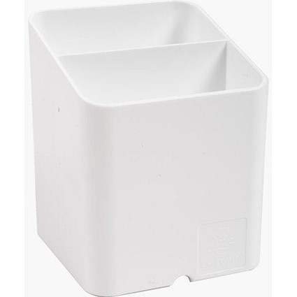 Exacompta Pen-Cube Pen Pot, White