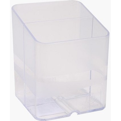 Exacompta PEN-CUBE Pen Pot 74 x 74 x 93mm Clear -