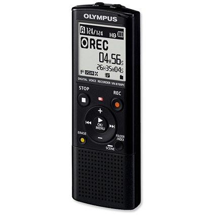 Olympus VN-8700PC Voice Recorder USB 4GB Forward Reverse 51Hrs Recording Black Ref VN8700PC